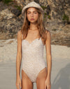 Sample - Merimbula Underwire One Piece - Beige Spot - TALL