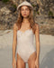 Sample - Merimbula Underwire One Piece - Beige Spot - TALL