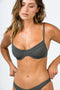 Byron Underwire Swimwear Top - Sage Rib