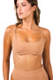 Shelly Underwire Swim Top - Camel Rib