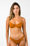 Byron Underwire Swimwear Top - Turmeric Rib