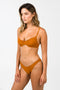 Byron Underwire Swimwear Top - Turmeric Rib