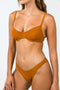 Byron Underwire Swimwear Top - Turmeric Rib