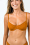 Byron Underwire Swimwear Top - Turmeric Rib