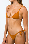 Cosy Bikini Top - Turmeric Rib