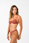 Byron Underwire Swimwear Top - Vermilion Rib