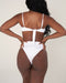 Yamba V Softcup Top - White Rib - TWO SPARROW AUSTRALIA - Sustainable Swimwear Australia - Top - White Rib / M