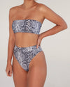 Esperance Strapless Top - Snake - TWO SPARROW AUSTRALIA - Sustainable Swimwear Australia - Top -