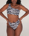 Hamilton High Waist Bottoms - Zebra - TWO SPARROW AUSTRALIA - Sustainable Swimwear Australia - Bottoms - Zebra / M