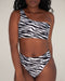 Hamilton High Waist Bottoms - Zebra - TWO SPARROW AUSTRALIA - Sustainable Swimwear Australia - Bottoms - Zebra / L