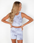 Taylor Sports Top - Charcoal Tie-Dye