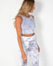 Taylor Sports Top - Charcoal Tie-Dye