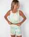 Taylor Sports Top - Pistachio Tie-Dye