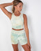 Taylor Sports Top - Pistachio Tie-Dye