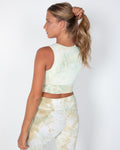 Taylor Sports Top - Pistachio Tie-Dye
