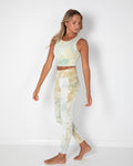 Taylor Sports Top - Pistachio Tie-Dye