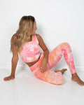 Taylor Sports Top - Rosé Pink Tie-Dye